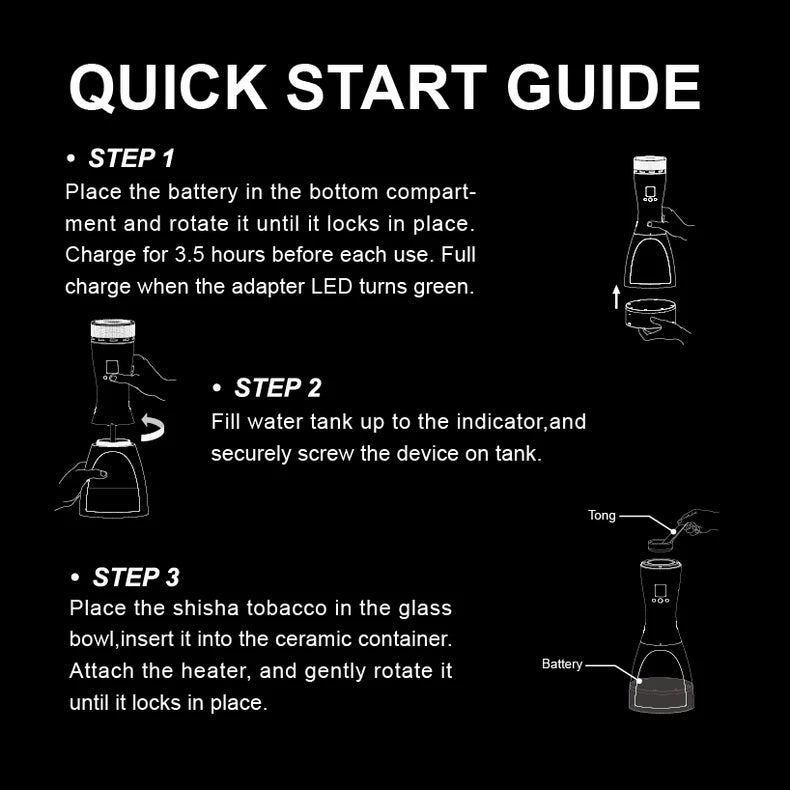 LUKAH Electric Hookah Shisha - Bowl